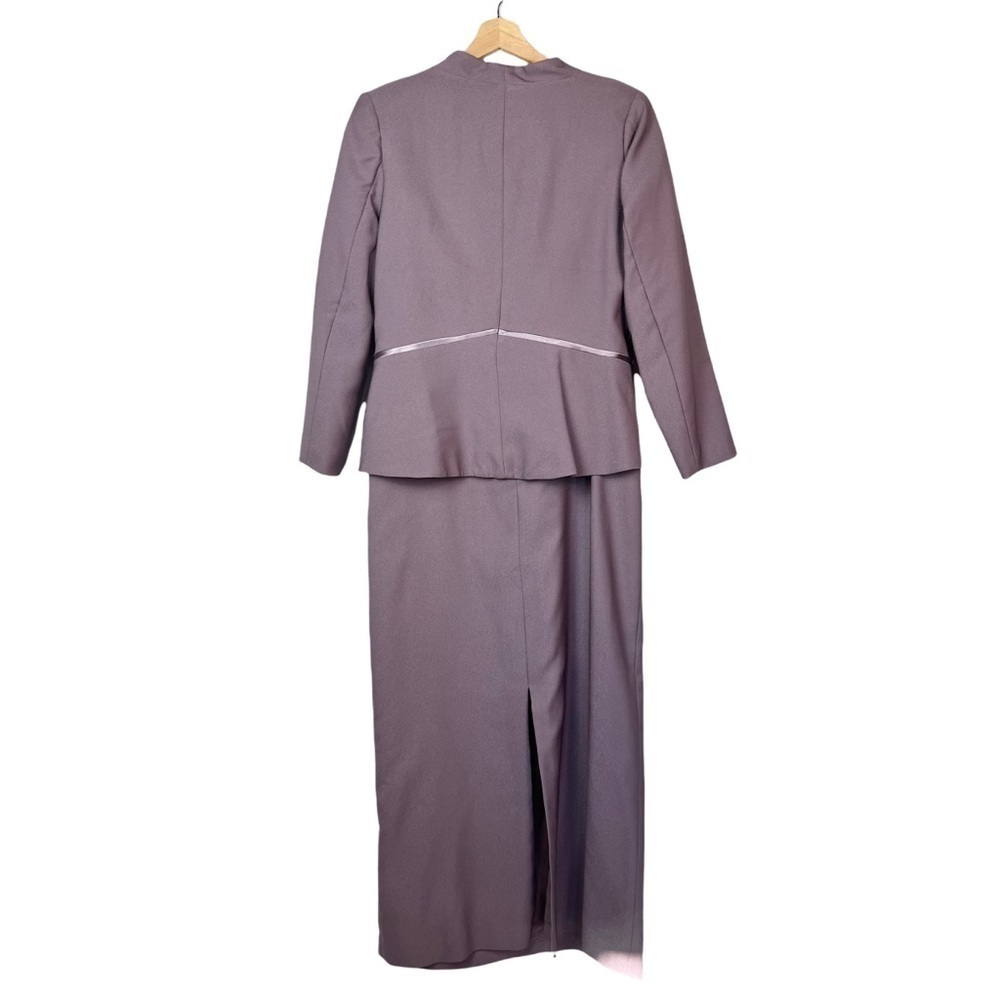 Watters and Watters Purple Mother of the Bride Purple Maxi Dress Suit 14 - Picture 2 of 12
